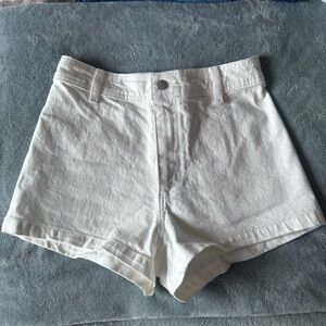 Classic White Denim Women's Shorts